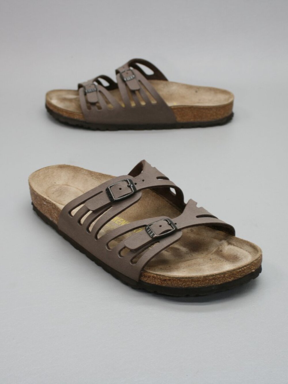 Birkenstock 41 Ladies 10 (men's 8) Narrow Granada Mocha Birko-flor Brown Sandals